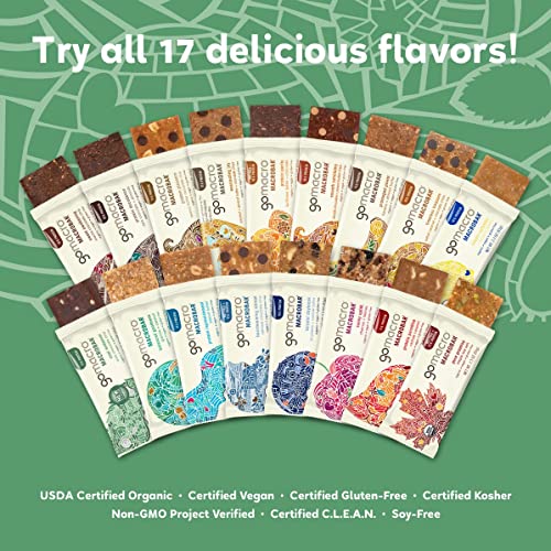 GoMacro MacroBar Organic Vegan Protein Bars - Mint Chocolate Chip, 2.3 Ounce Bars GoMacroBuy Supplements Australia
