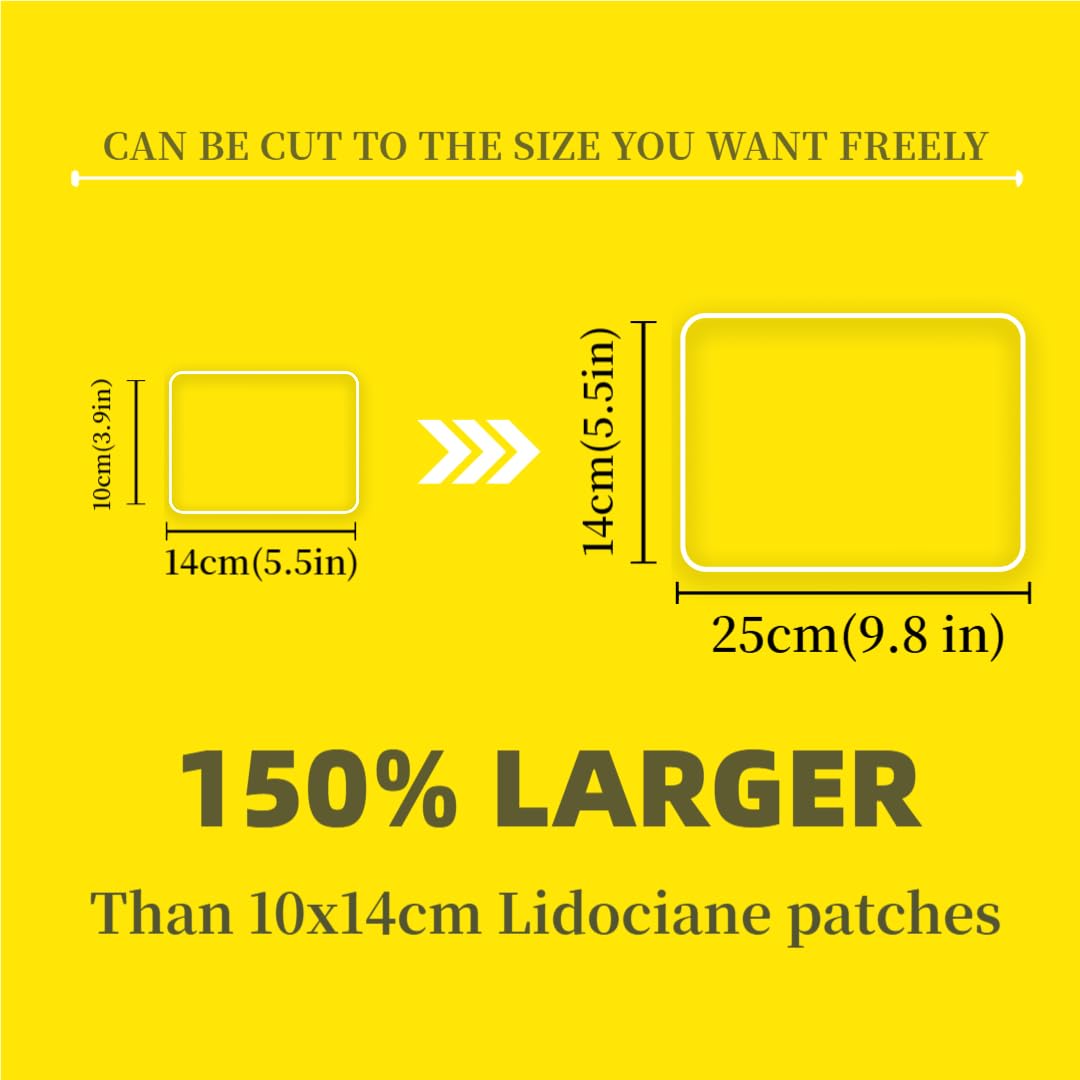 CARELAND 4% Extra Large Lidocaine Patches Maximum Strength Pain Relief Patch XL for Back & Shoulder,Back Pain Relief Products Patches & Flexible Fabric Numbs Away Pain, 6 Ct. CARELANDBuy Supplements Australia