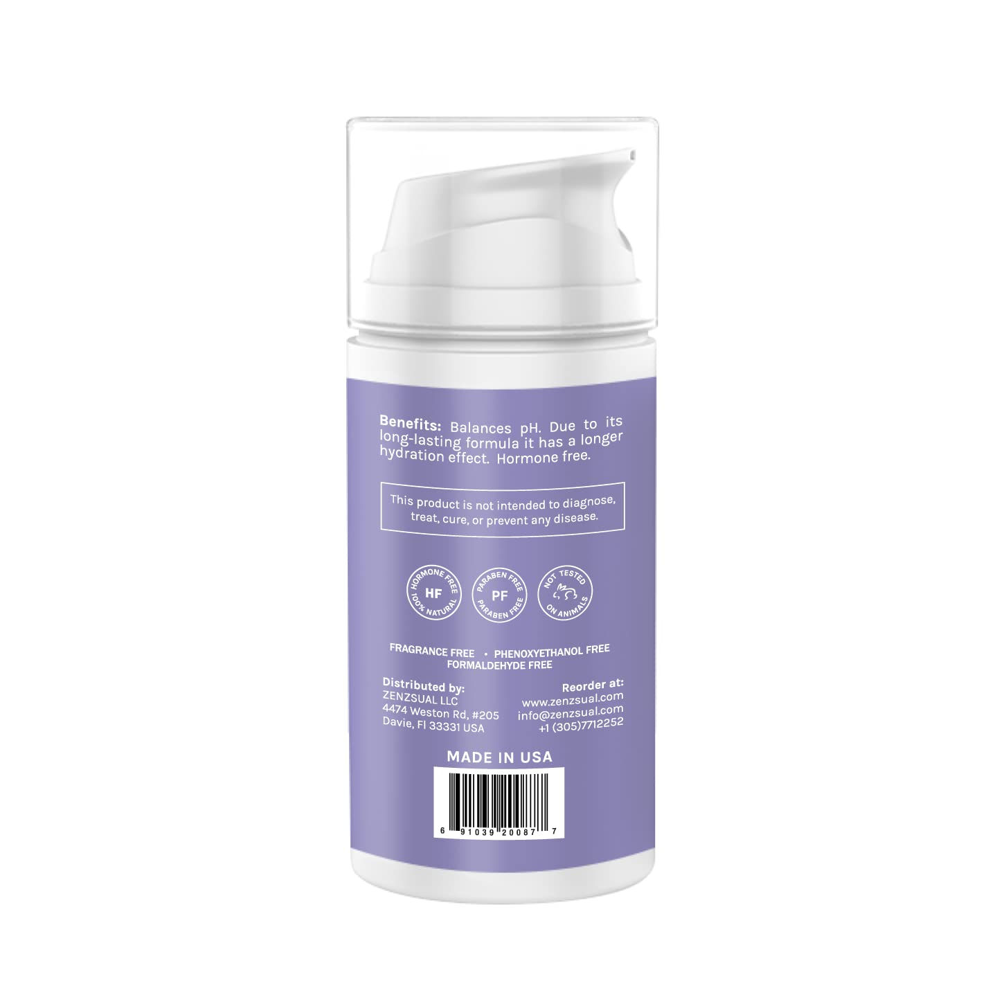 ZENZSUAL Vaginal Moisturizer Gel with Hyaluronic Acid, p-H Balanced, Water-Based for Women ZENZSUALBuy Supplements Australia