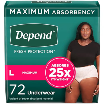 Depend Fresh Protection Adult Incontinence Underwear for Women DependBuy Supplements Australia