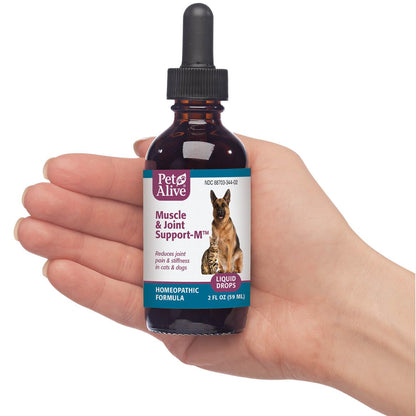PetAlive Muscle and Joint Support-M - Natural Homeopathic Formula for Joint Pain and Stiffness in Pets - Supports Joint Health and Movement in Dogs and Cats - 59 mL PetAliveBuy Supplements Australia