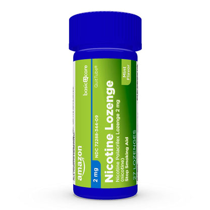 Amazon Basic Care Nicotine Polacrilex Lozenge, 2 mg (Nicotine), Mint Flavor Amazon Basic CareBuy Supplements Australia