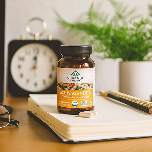 ORGANIC INDIA Ashwagandha Herbal Supplement - Vegan, Gluten-Free, Kosher ORGANIC INDIABuy Supplements Australia