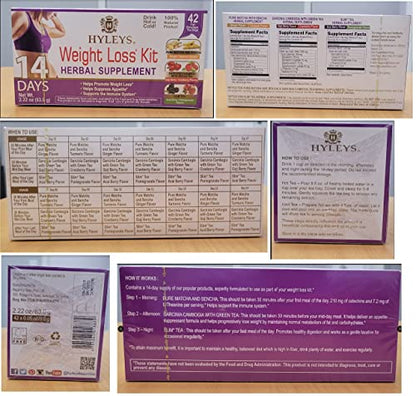 Hyleys 14 Day Weight Loss Tea - 42 Tea Bags (1 Pack), Detox Tea for Cleanse HYLEYSBuy Supplements Australia