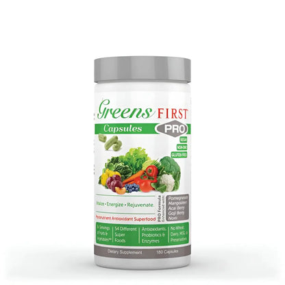 Greens First Phytonutrient Capsules - 49 Antioxidant-Rich Superfoods with Organic Fruits & Veggies, Prebiotics, Probiotics Greens FirstBuy Supplements Australia