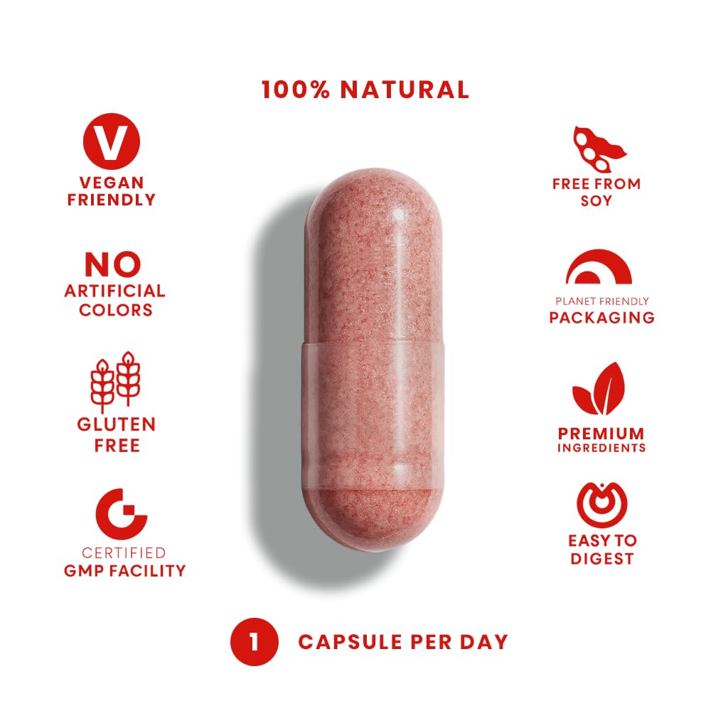 FeelGood Superfoods 1000mg Immune Support Capsules Made with 25 Organic Fruits and Vegetables, Strong Immunity Boosters with Vitamins A, C, D3, and Zinc, 60 Count FeelGood SuperfoodsBuy Supplements Australia