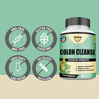 Happi Mi Nutrition Colon Cleanse, Colon Detox, All Natural Herbal Formula, Support Healthy Happi Mi NutritionBuy Supplements Australia