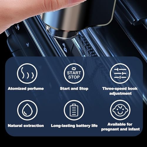VEAREAR Smart Car Air Freshener Diffuser, Car Essential Oil Diffuser with 3 Adjustable Intensity Modes VEAREARBuy Supplements Australia