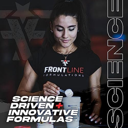 FRONTLINE FORMULATIONS Pumpageddon, Non Stim Pre-Workout Powder, Explosive Workouts, Insane Endurance, Skin Splitting Pumps, Veteran Owned and Operated, Packaging May Vary (25 Servings, Peach Rings)