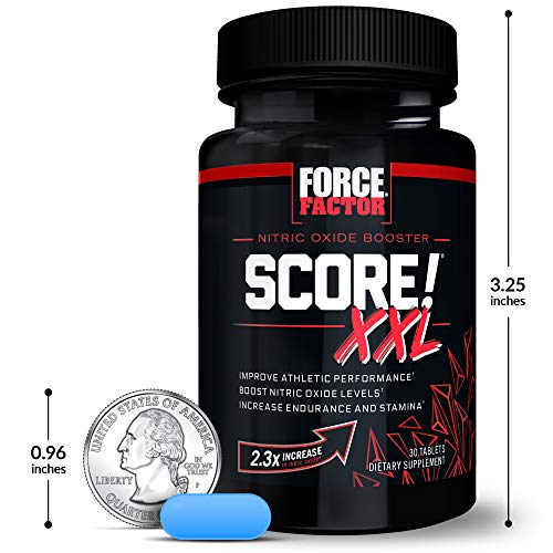 FORCE FACTOR Score! XXL, 3-Pack, Nitric Oxide Booster Supplement for Men with L Force FactorBuy Supplements Australia