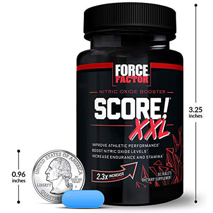FORCE FACTOR Score! XXL, 3-Pack, Nitric Oxide Booster Supplement for Men with L Force FactorBuy Supplements Australia