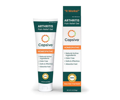 Capsiva Pain Relief Topical 3oz Tube, 2 Pack, for Your Hands, Neck, Back, Joints, Non-Greasy, No Burn, Odor Free, Homeopathic Active Ingredients, Contains Capsaicin & Arnica, Absorbs Fast CapsivaBuy Supplements Australia