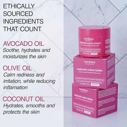 Vanibiss Natural Vulva Balm - Vulva Cream & Tender Skin Care -Topical Vulvar Moisturizer VanibissBuy Supplements Australia