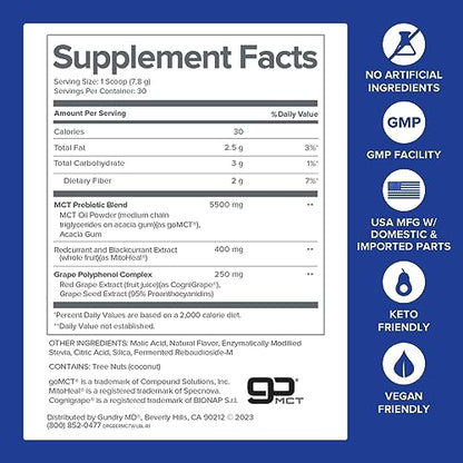 Gundry MD MCT Wellness Powder to Support Energy, Ketone Production and Brain Health Gundry MDBuy Supplements Australia