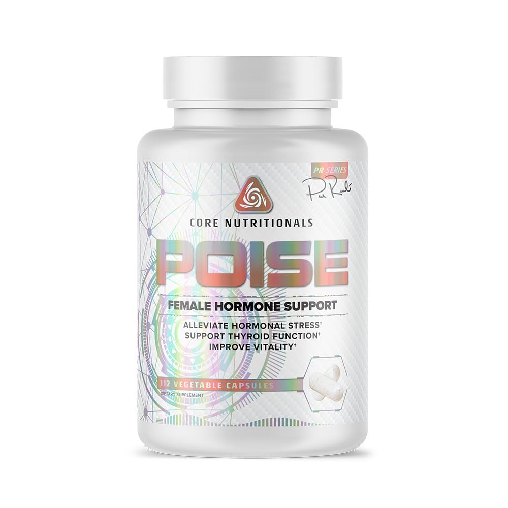 Core Nutritionals Poise Female Hormone Support | Thyroid Hormone Balance & Menstrual Support | with Magnesium & Iodine | Antioxidant Rich | 112 Vegetable Capsules Core NutritionalsBuy Supplements Australia