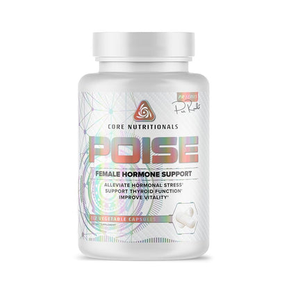 Core Nutritionals Poise Female Hormone Support | Thyroid Hormone Balance & Menstrual Support | with Magnesium & Iodine | Antioxidant Rich | 112 Vegetable Capsules Core NutritionalsBuy Supplements Australia