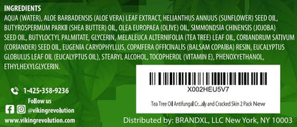Viking Revolution Tea Tree Oil Cream - Super Balm Athletes Foot Cream - for Eczema Viking RevolutionBuy Supplements Australia