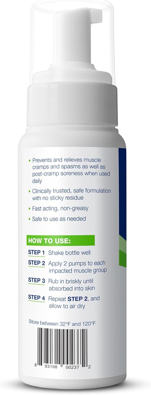 Theraworx Relief for Muscle Cramps Foam Fast-Acting Muscle Spasm, Leg Soreness with Magnesium Sulfate - 7.1 oz - 2 Count TheraworxBuy Supplements Australia