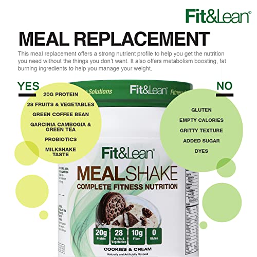 Fit & Lean Meal Shake, Fat Burning Meal Replacement, Meal Replacement with Protein Fit & LeanBuy Supplements Australia