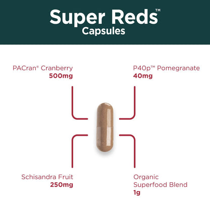 Purity Products Super Reds Capsules Formula (20+ Organic Super Fruits and Berries) Certified Organic Phytonutrients - 90 Capsules Purity ProductsBuy Supplements Australia