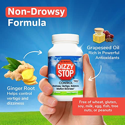 Dizzy Stop Dr. Barton’s All-Natural Vertigo Comfort, Inner Ear Balance Supp Dizzy StopBuy Supplements Australia