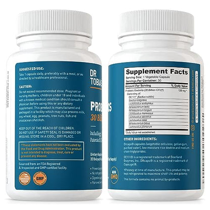 Dr. Tobias Probiotics 30 Billion, 10 Strains, 30 Billion CFU's, Targeted Release Probiotics Dr. TobiasBuy Supplements Australia