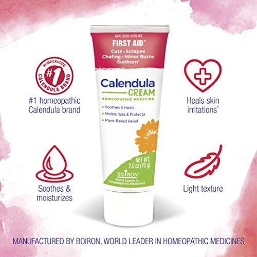 Boiron Calendula Cream for First Aid, Minor Burns, Cuts, Scrapes, Insect Bits and Sunburn - 2.5 oz BoironBuy Supplements Australia
