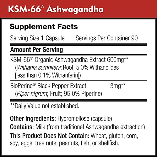 DailyNutra KSM-66 Ashwagandha 600mg Organic Root Extract - High Potency Supplement DailyNutraBuy Supplements Australia
