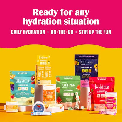 Ultima Replenisher Daily Electrolyte Drink Mix – Raspberry, 20 Stickpacks – Hydration Ultima ReplenisherBuy Supplements Australia