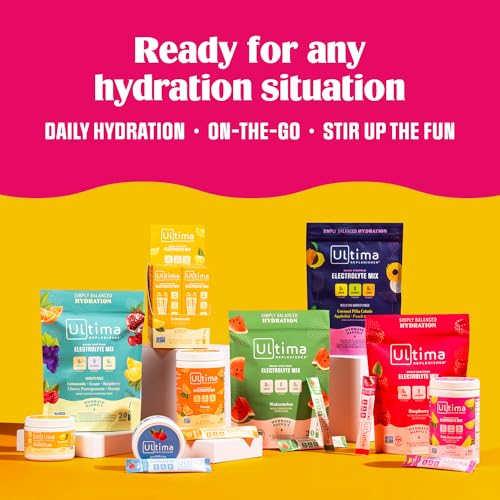 New Ultima Hydrating Electrolyte Powder, Cherry Pomegranate, 30 Servings 3.6 oz Ultima ReplenisherBuy Supplements Australia