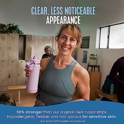 Breathe Right Nasal Strips | Extra Strength | Clear | For Sensitive Skin Breathe RightBuy Supplements Australia