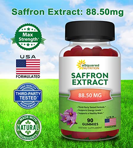 Saffron Gummies - Saffron Extract Supplement - Pure Gummy Supplements Alternative aSquared NutritionBuy Supplements Australia