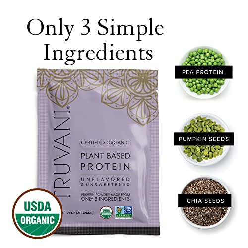 Truvani Organic Vegan Protein Powder Unflavored - 20g of Plant Based Protein, Organic TruvaniBuy Supplements Australia