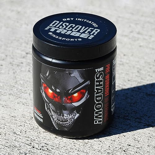 JNX SPORTS The Shadow! 350mg of Caffeine Hard Core Preworkout -Electric Energy, Mental Focus, Superhuman Strength, Men & Women - Strawberry Pineapple 30 Servings…
