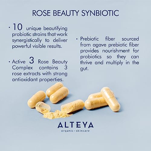 Alteya Organics Beauty Prebiotics + Probiotics and Rose Extracts, Skin Beauty from Within Supplement Alteya OrganicsBuy Supplements Australia