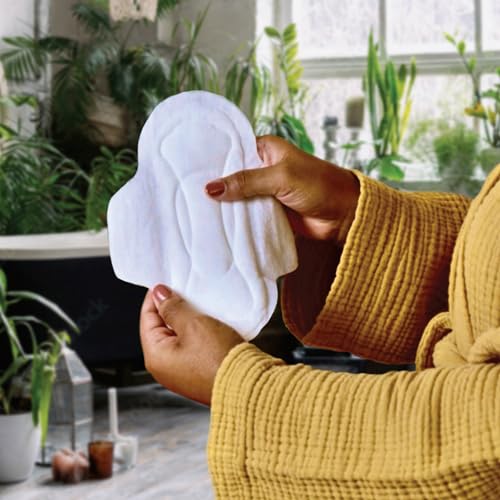 L. Pure Cotton Topsheet Pads for Women, Regular Absorbency, Ultra Thin Pads with Wings L.Buy Supplements Australia
