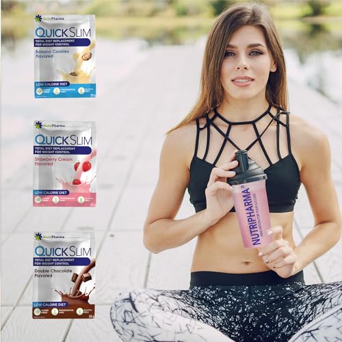 Quick Slim Meal Replacement Shake for Weight Loss, 30 Servings, 20g Protein, 27 Vitamins NUTRIPHARMA Quick SlimBuy Supplements Australia