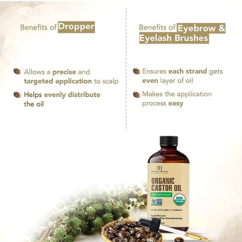 Botanic Hearth Castor Oil | USDA Certified Organic |100% Pure & Hexane Free | Cold Pressed | Growth Botanic HearthBuy Supplements Australia