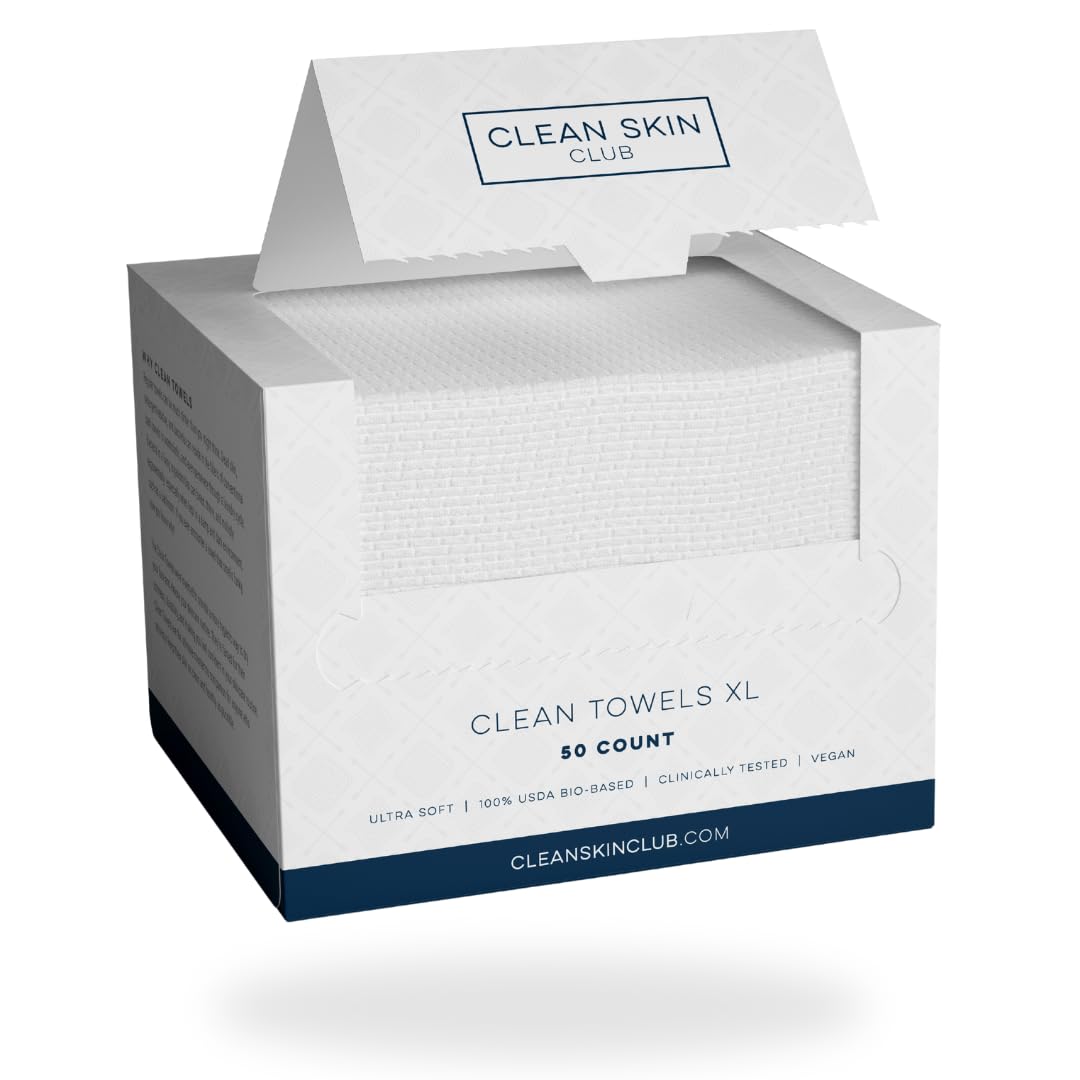 Clean Skin Club Clean Towel XL, 100% USDA Biobased Dermatologist CLEAN SKIN CLUBBuy Supplements Australia