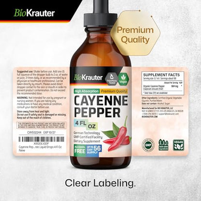 MAUWE HERBS Cayenne Pepper Supplement - Organic Cayenne Pepper Tincture MAUWE HERBSBuy Supplements Australia