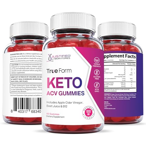 Justified Laboratories True Form Keto ACV Gummies 1000MG Vegan Non GMO Justified LaboratoriesBuy Supplements Australia