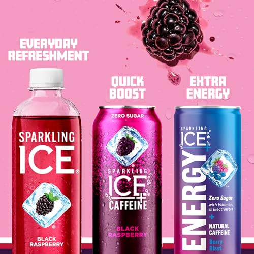 Sparkling Ice, Black Raspberry Sparkling Water, Zero Sugar Flavored Water, with Vitamins Sparkling ICEBuy Supplements Australia