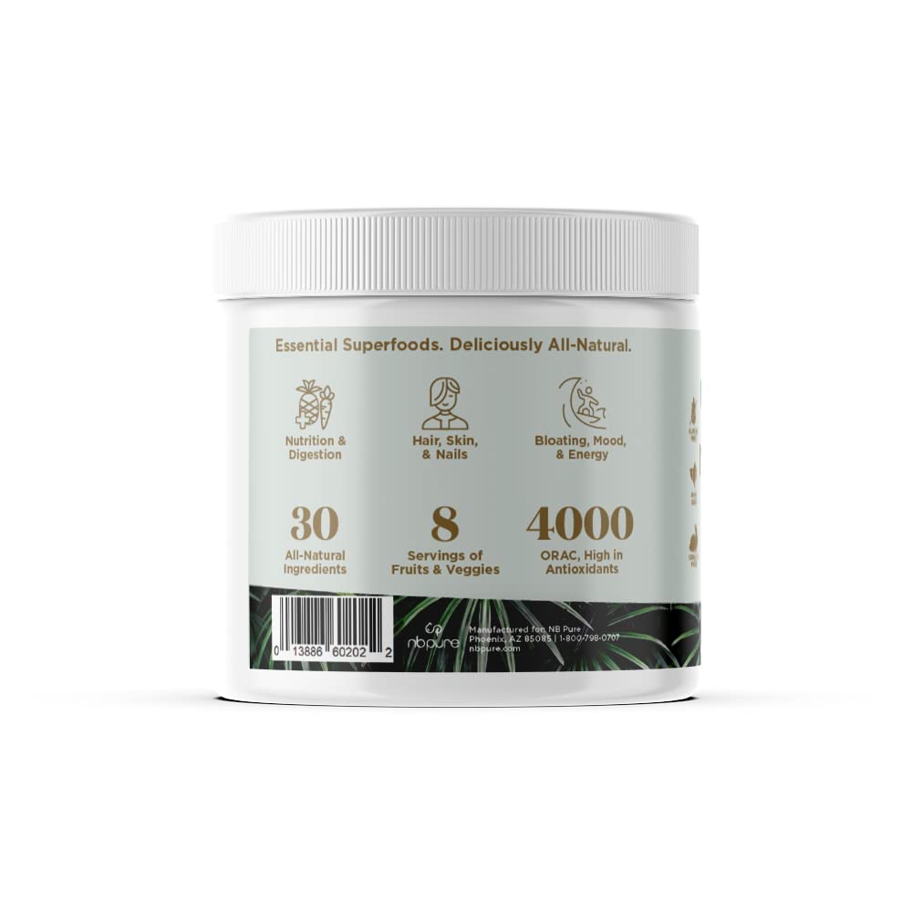 nbpure Earthy Andy Superfood Paradise, Mango Pineapple, 30 Servings nbpureBuy Supplements Australia