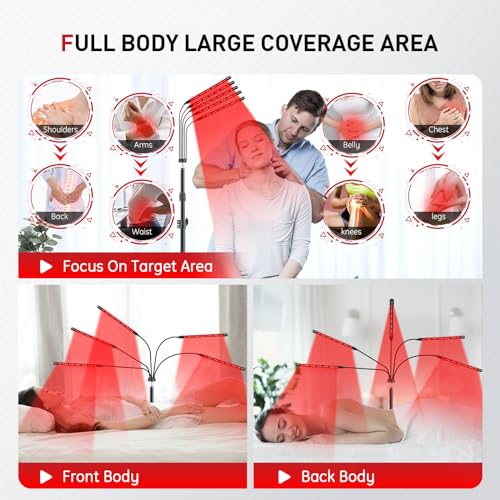Red Light Therapy Lamp, 150 LEDs Infrared Light Therapy with Adjustable Stand - 660nm Redlight RikimxinBuy Supplements Australia
