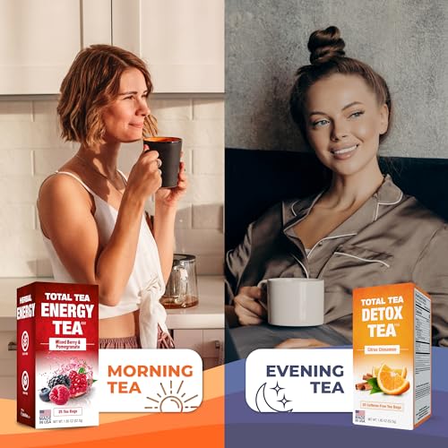 Total Tea SIimming Detox Tea Caffeine Free - 25 Day Detox Tea - Herbal Tea Total TeaBuy Supplements Australia