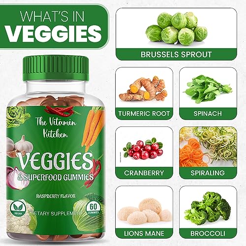 The Vitamin Kitchen Fruit and Veggies Gummies-120 Chews 60 Super Fruits The Vitamin KitchenBuy Supplements Australia