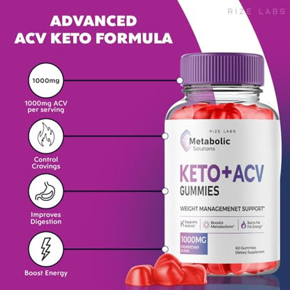 (2 Pack) Metabolic Solutions Keto ACV Gummies, Metabolic Solutions Keto+ACV Gummies rize labsBuy Supplements Australia