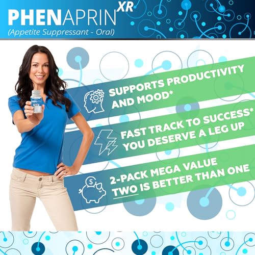 PhenAprin XR Maximum Strength Appetite Suppressant Diet Pills - 2-Pack, Metabolism Boosting SutraHealthBuy Supplements Australia