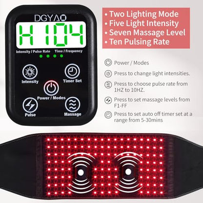 TUOYR Cordless Red Light Therapy Belt for Back Pain Relief with 10000mAH Power Bank TUOYRBuy Supplements Australia