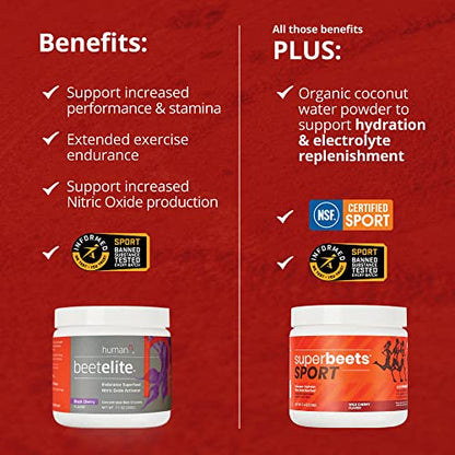 humanN SuperBeets Sport Pre Workout Powder – NSF Certified for Sport – Caffeine Free humanNBuy Supplements Australia